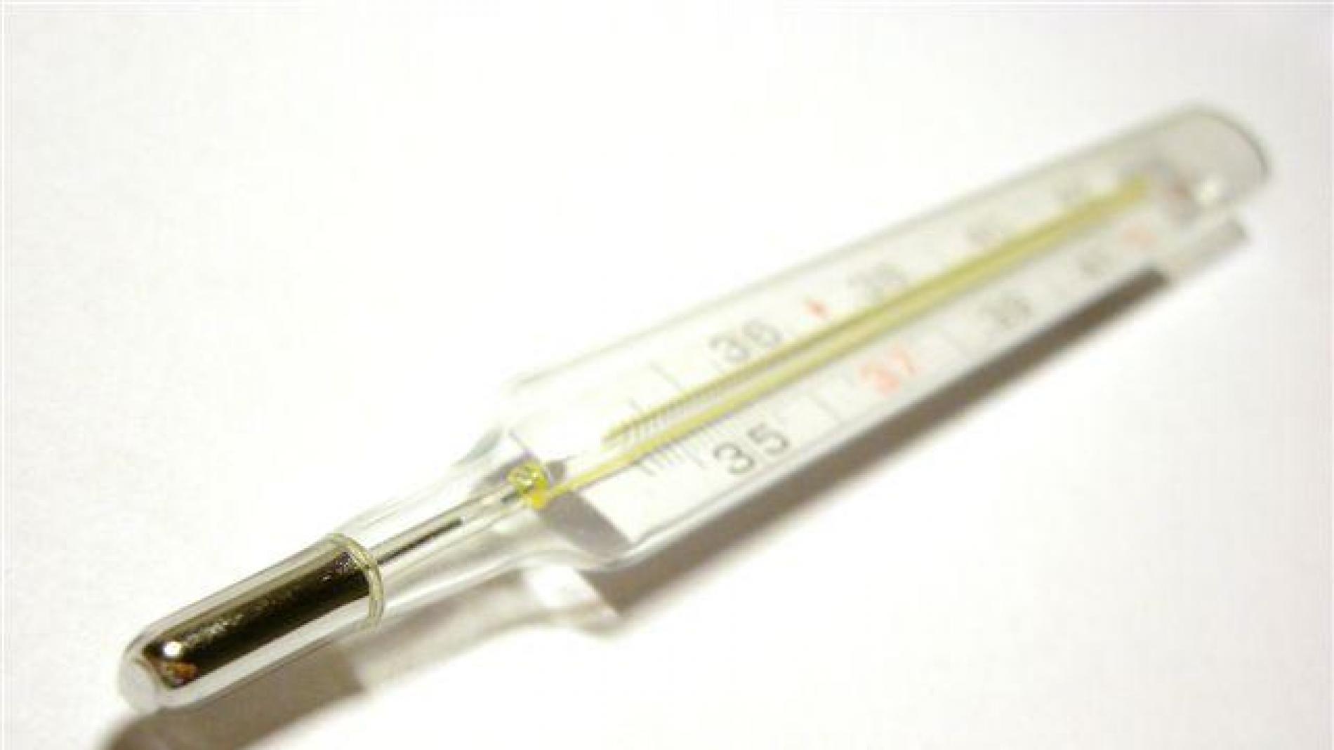 Exposición de equipos antiguos: termómetro de mercurio. Gobierno de Aragón