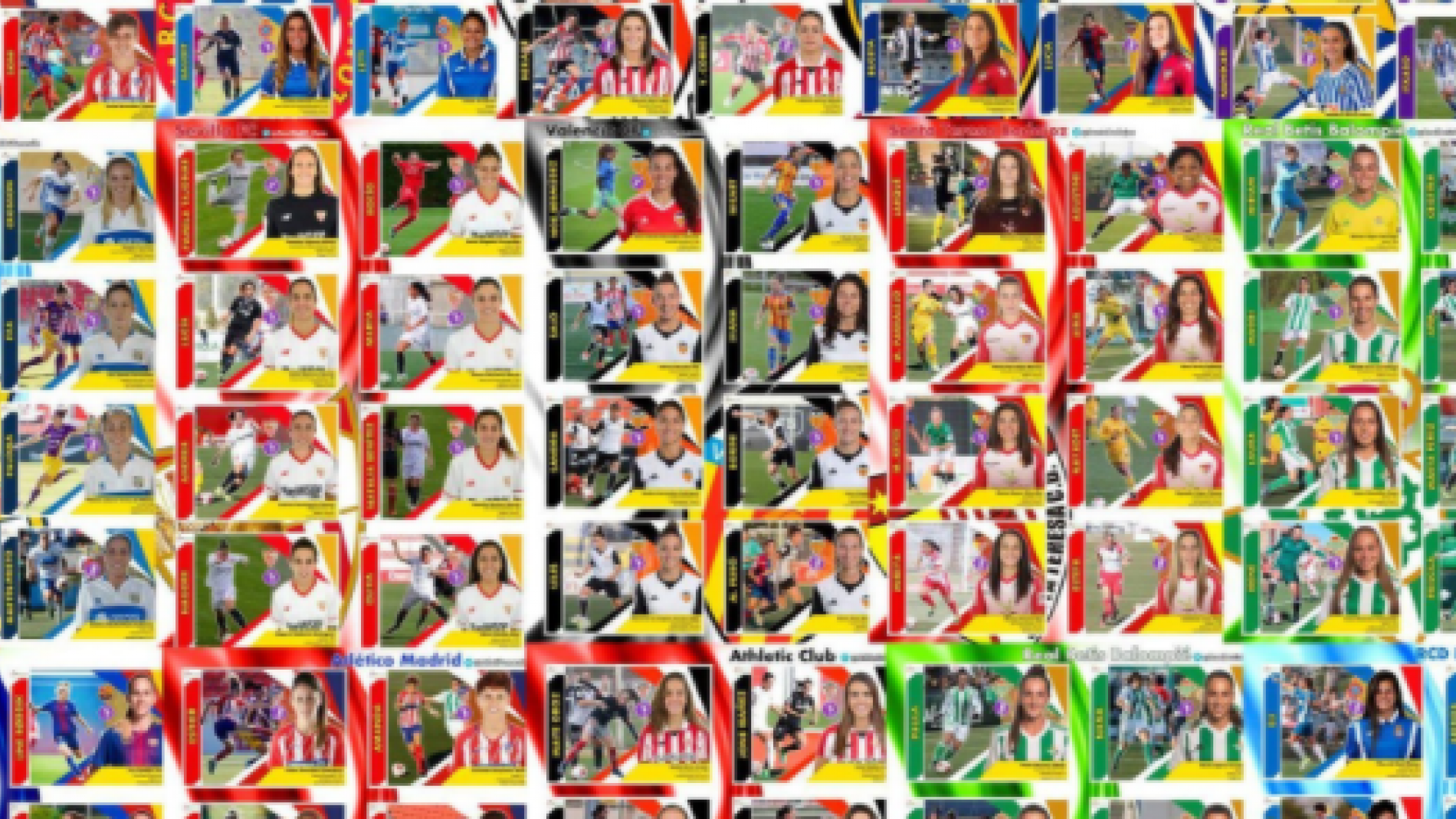 Una madre pide ayuda para completar un álbum de cromos de fútbol femenino  que ha creado para sus hijas