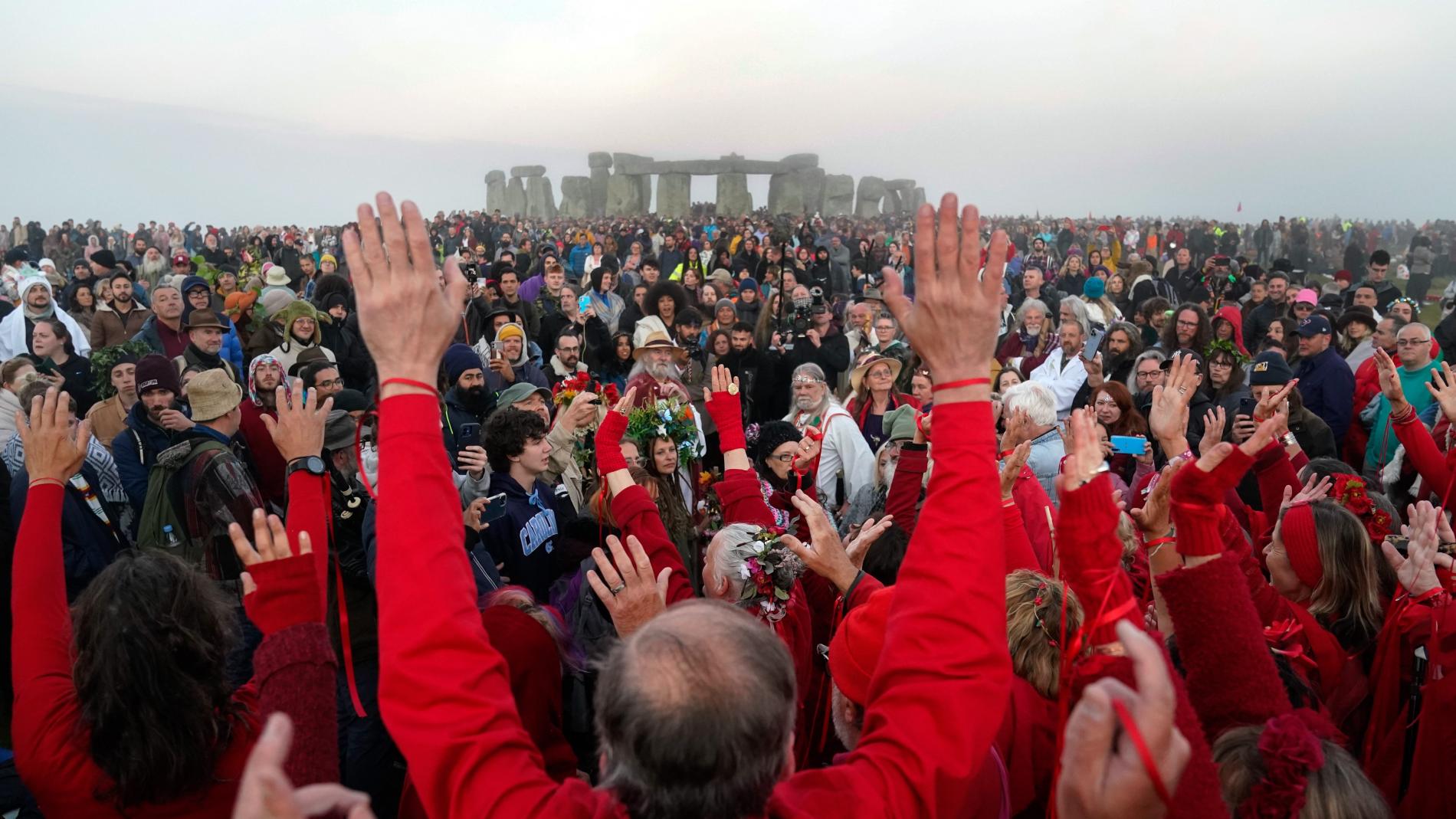 solsticio de verano de stonehenge amanecer