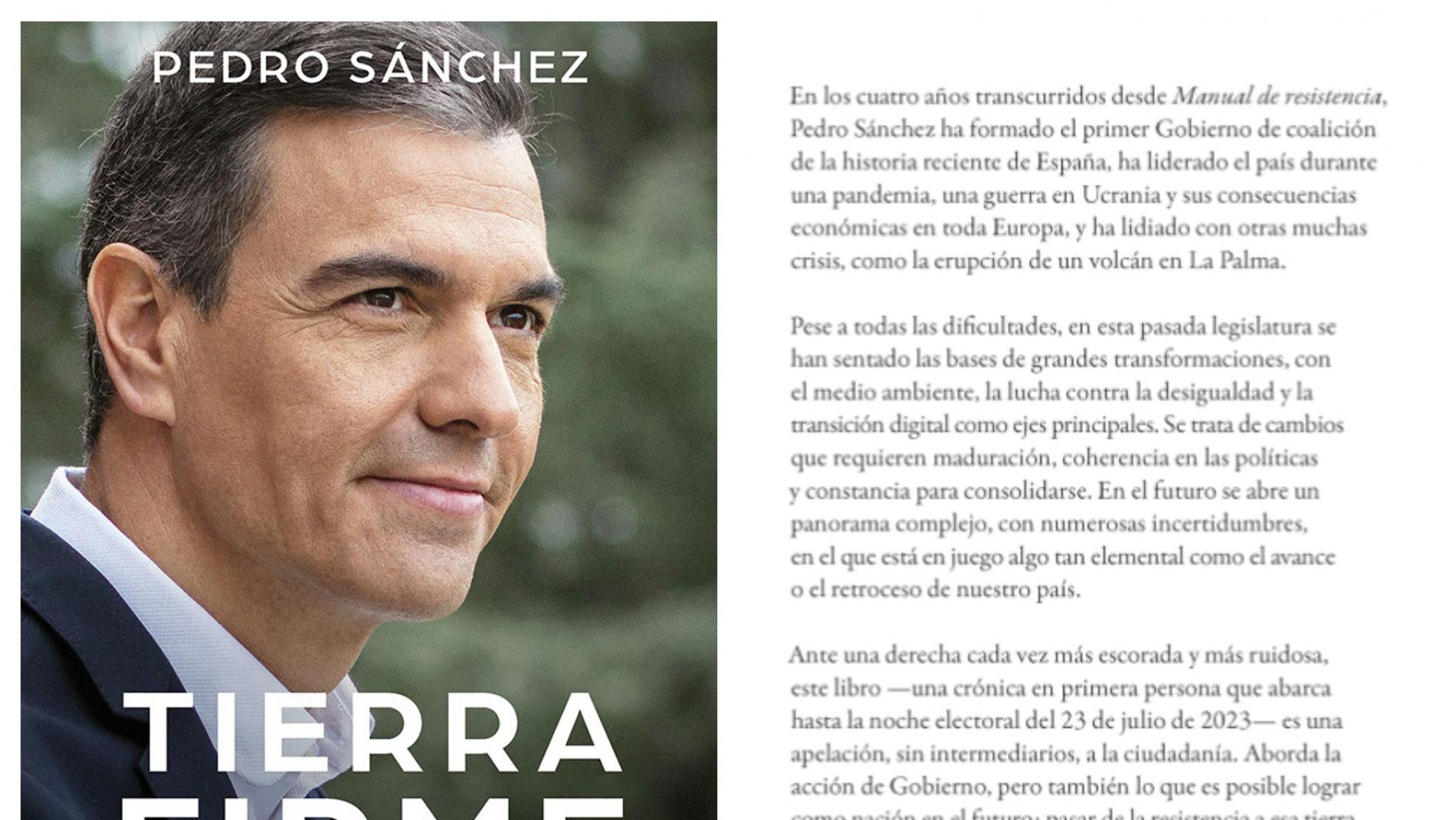 Pedro Sánchez, en su libro 'Tierra firme': niega ser maquiavélico y  confiesa qué es lo que le quitaba el sueño