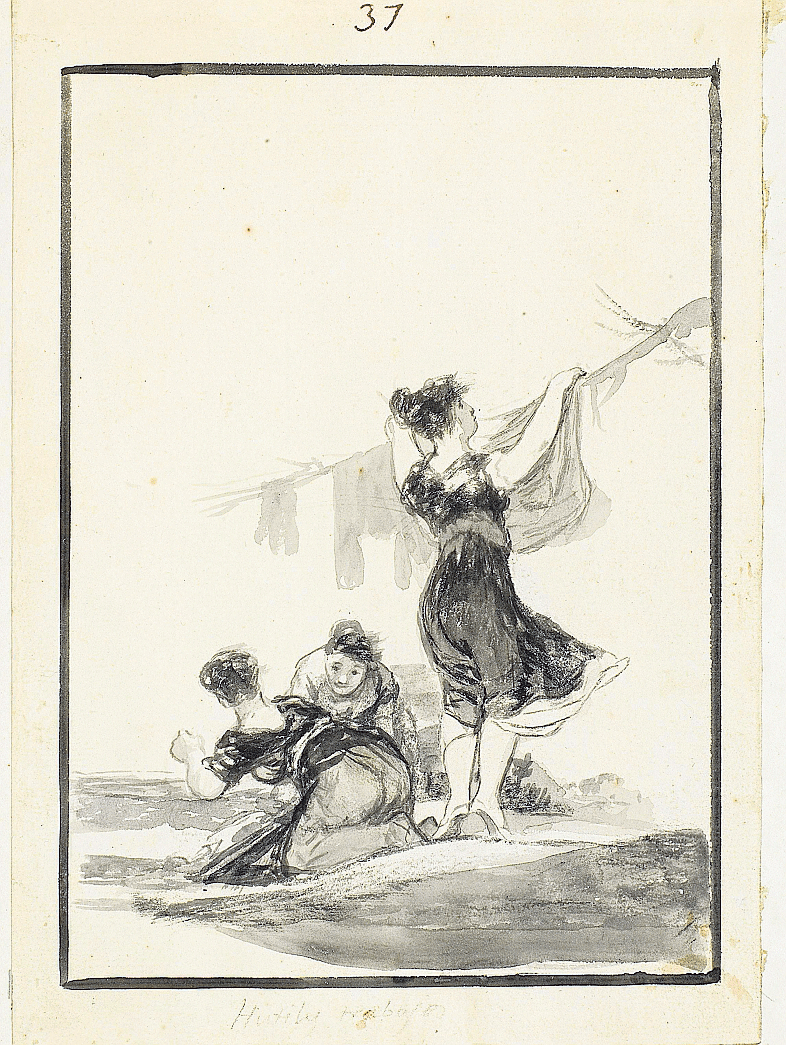 'Hútiles trabajos', dibujo de Goya subastado en 2011 en Christie's