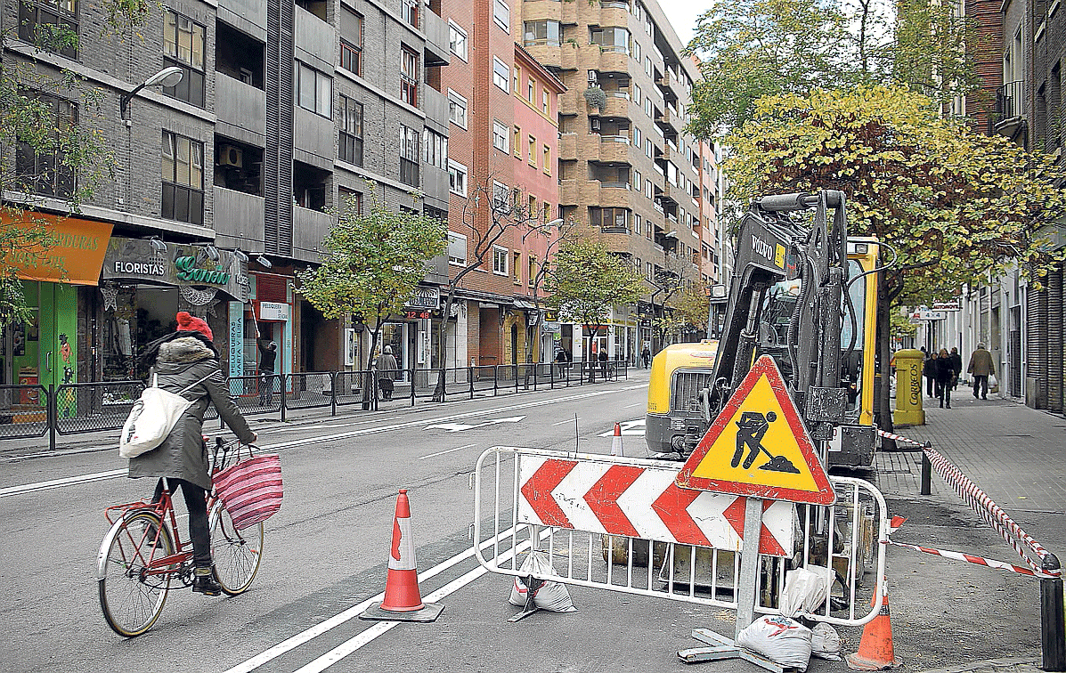 558 metros en la avenida de Valencia. A comienzos de mes se iniciaron las obras en el primer tramo: sitúa entre avenida Goya y calle Lérida