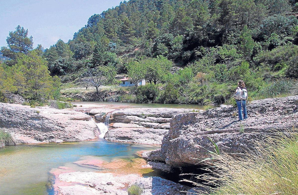El curso del río Ulldemó, incluido en el proyecto del parque natural de los Puertos de Beceite