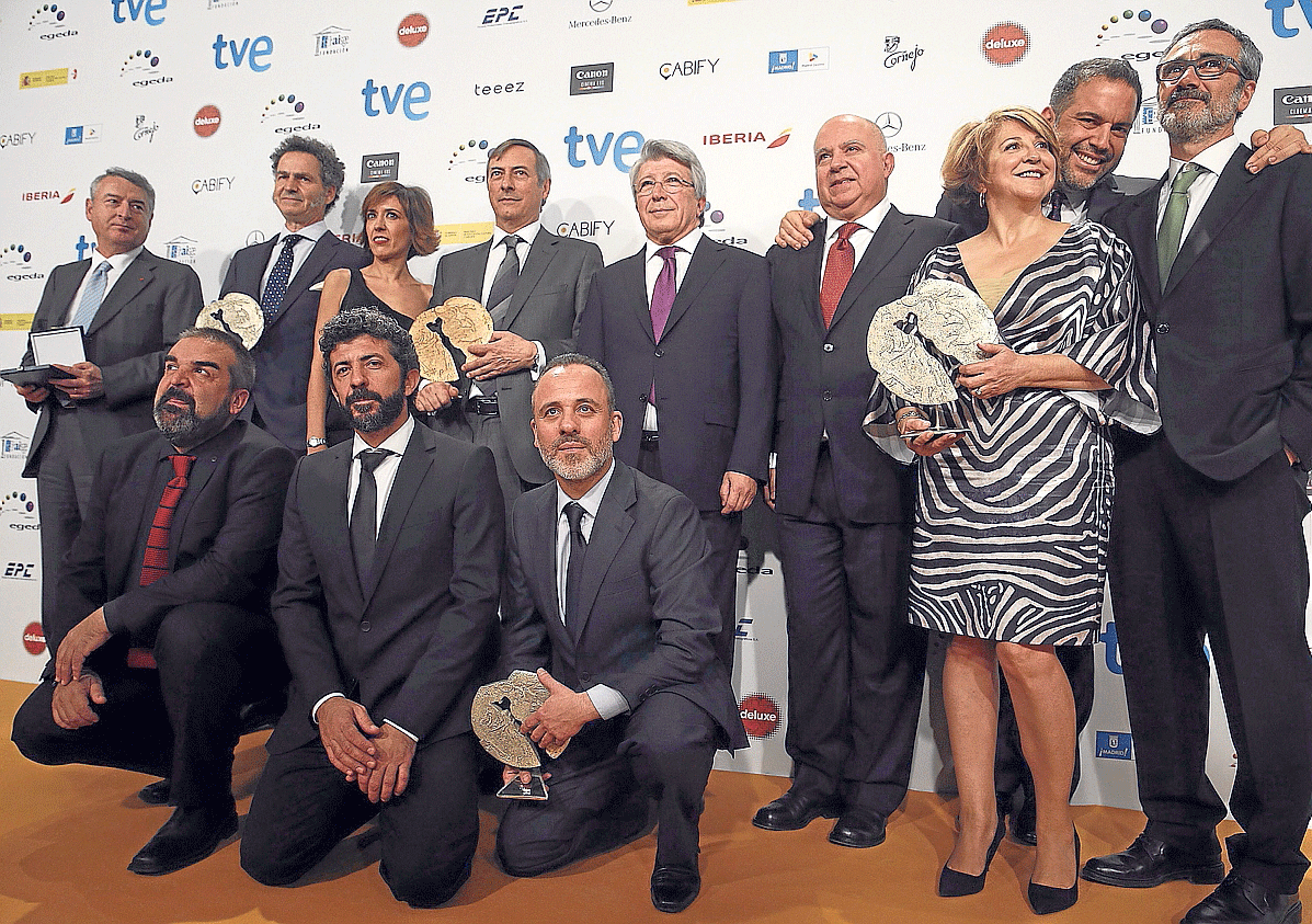 Premiados en la gala, ayer, de los XX Premios Cinematográficos José María Forqué