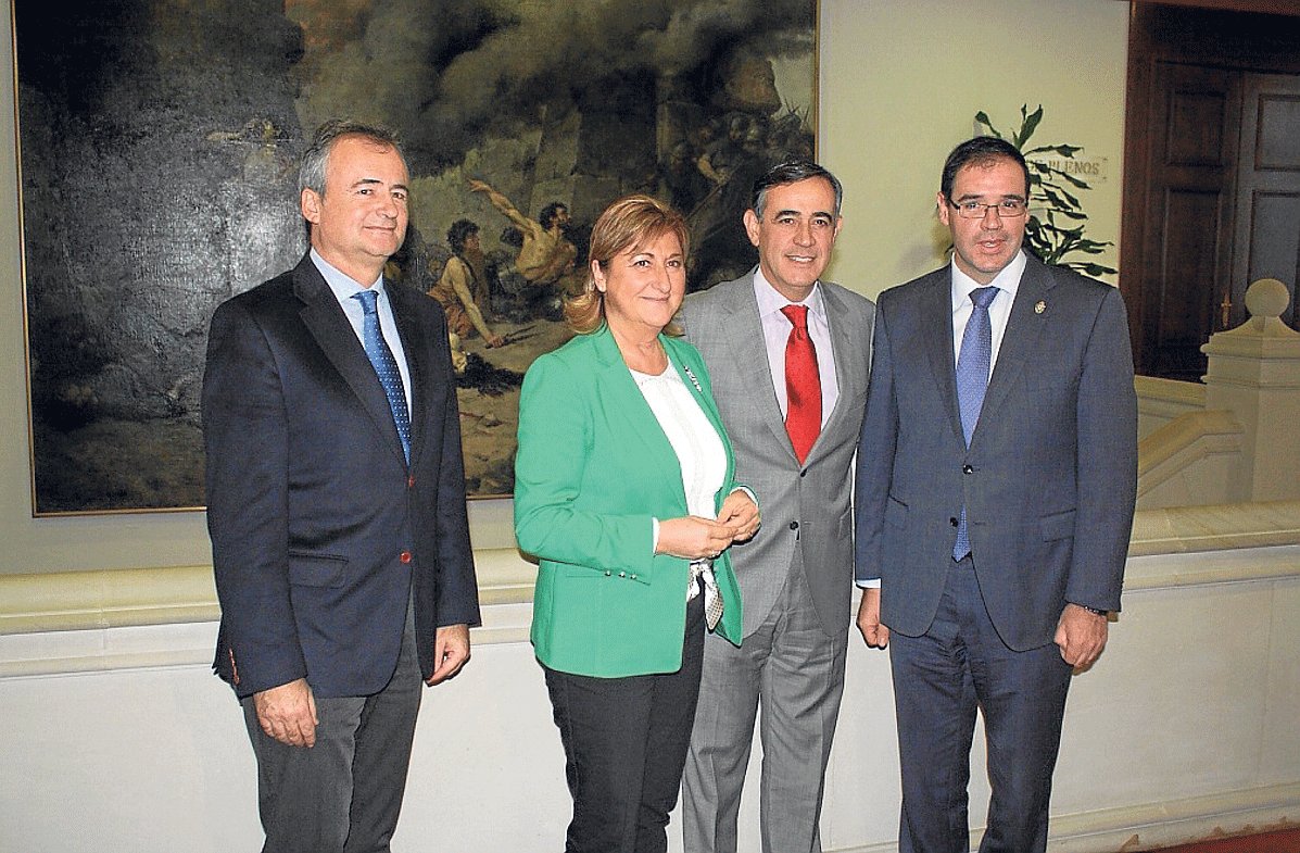 De izquierda a derecha, Luis Carlos Marquesán, Carmen Pobo, Antonio Pardo y Benjamín Prieto
