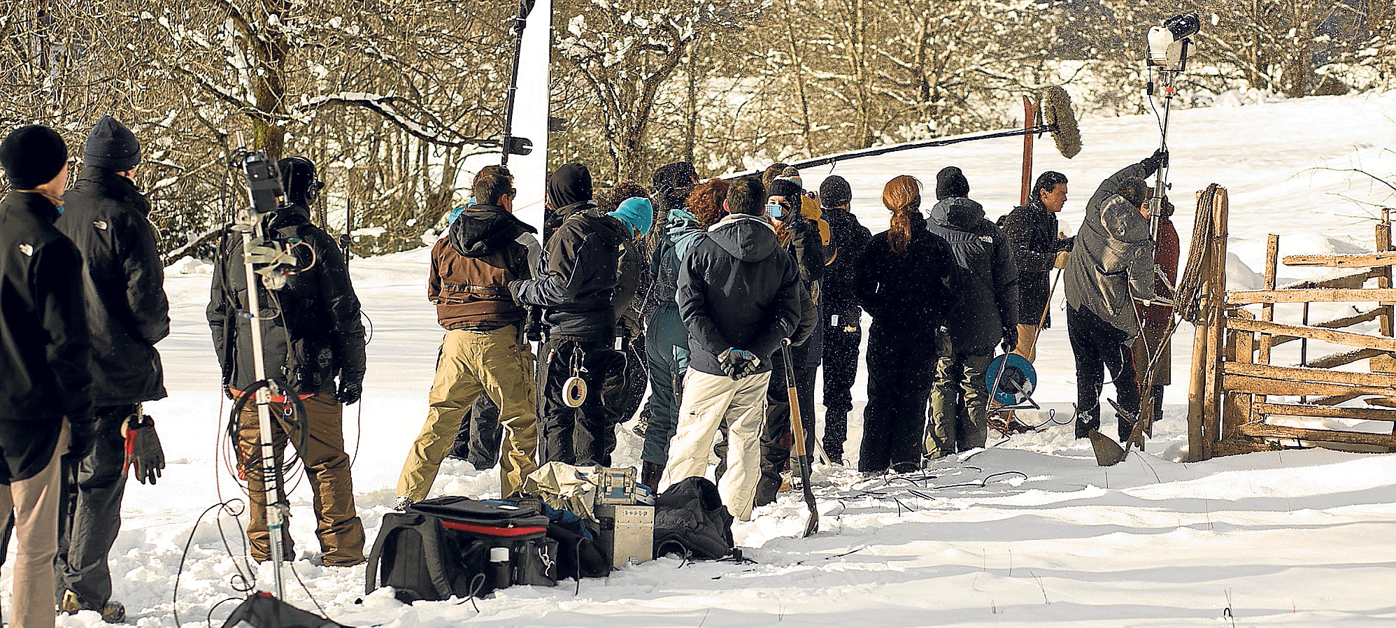 El rodaje de 'Palmeras en la nieve' finalizó el 20 de enero en el valle de Pineta (Bielsa) con Mario Casas, esquiando bajo el micrófono, como uno de los protagonistas