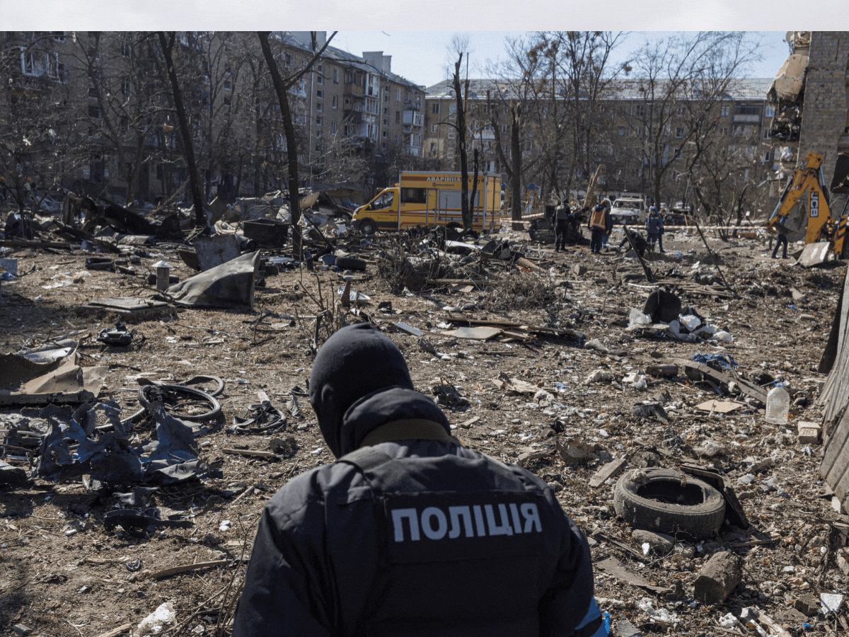 Algunas imágenes que deja una nueva jornada de guerra en Ucrania