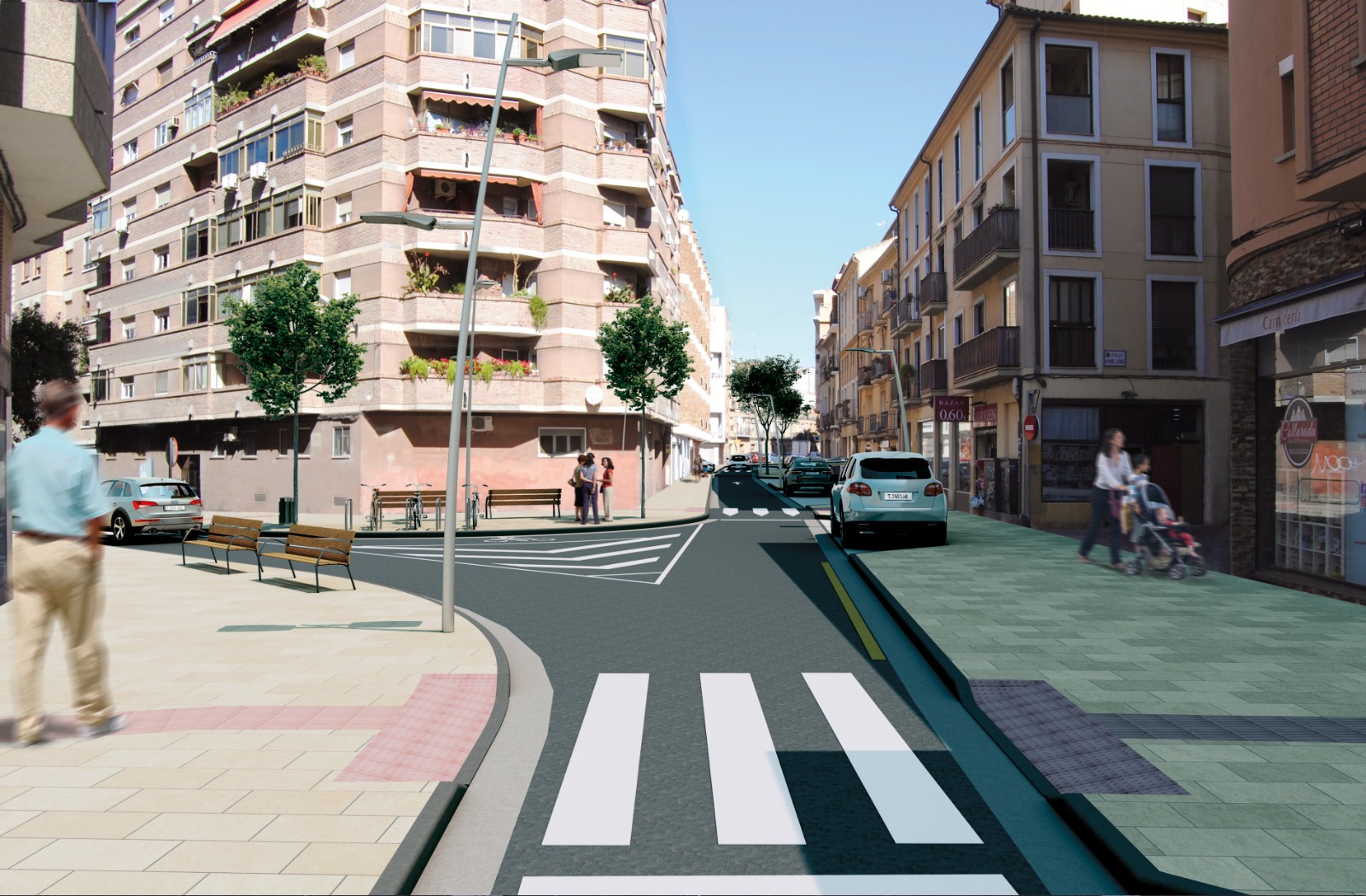 Así será la nueva calle Sixto Celorrio de Zaragoza