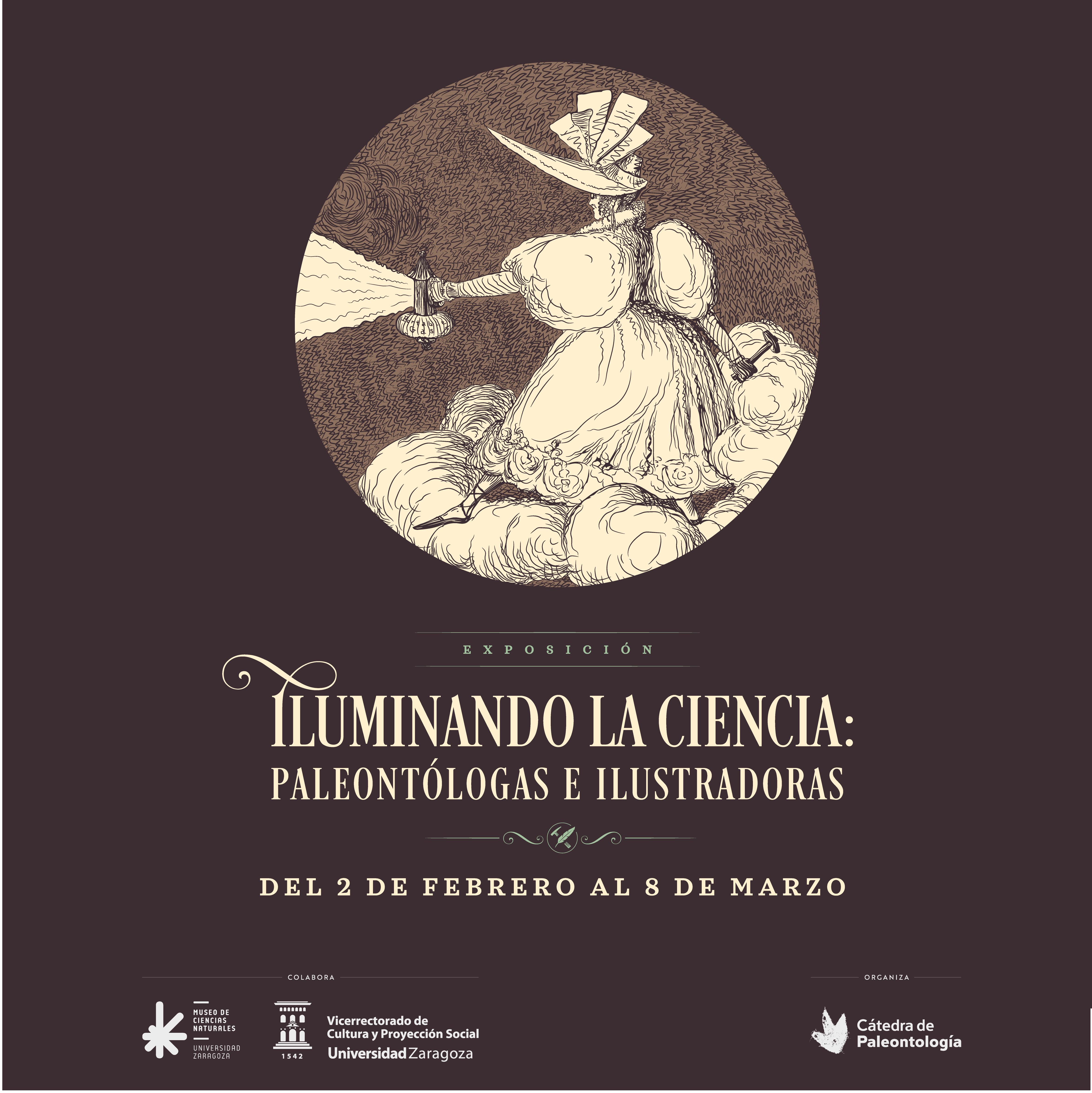 Paleontólogas e ilustradoras protagonizan una exposición temporal de Unizar