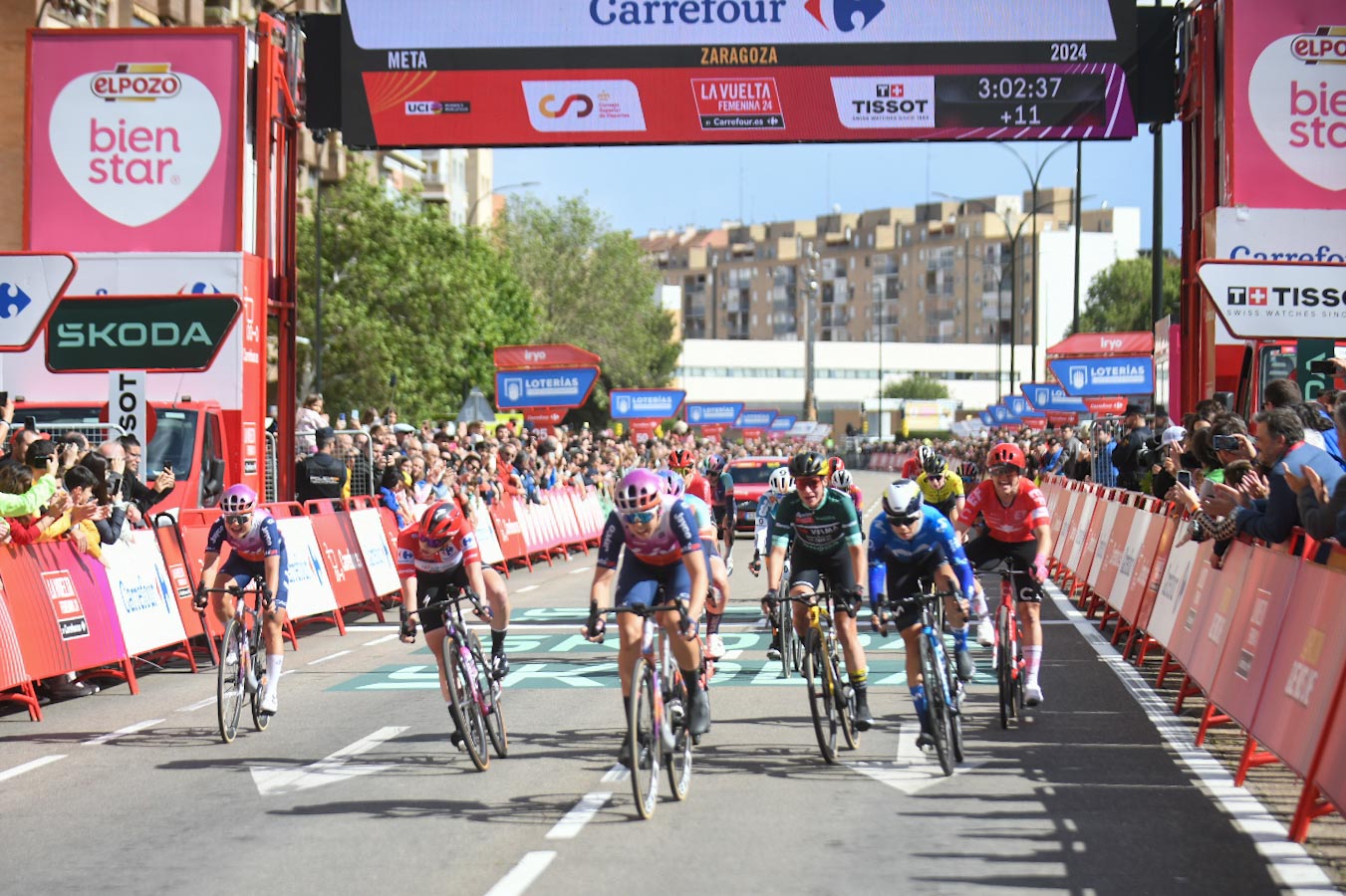 Vuelta Ciclista Femenina en Zaragoza Kristen Faulkner, un bólido en