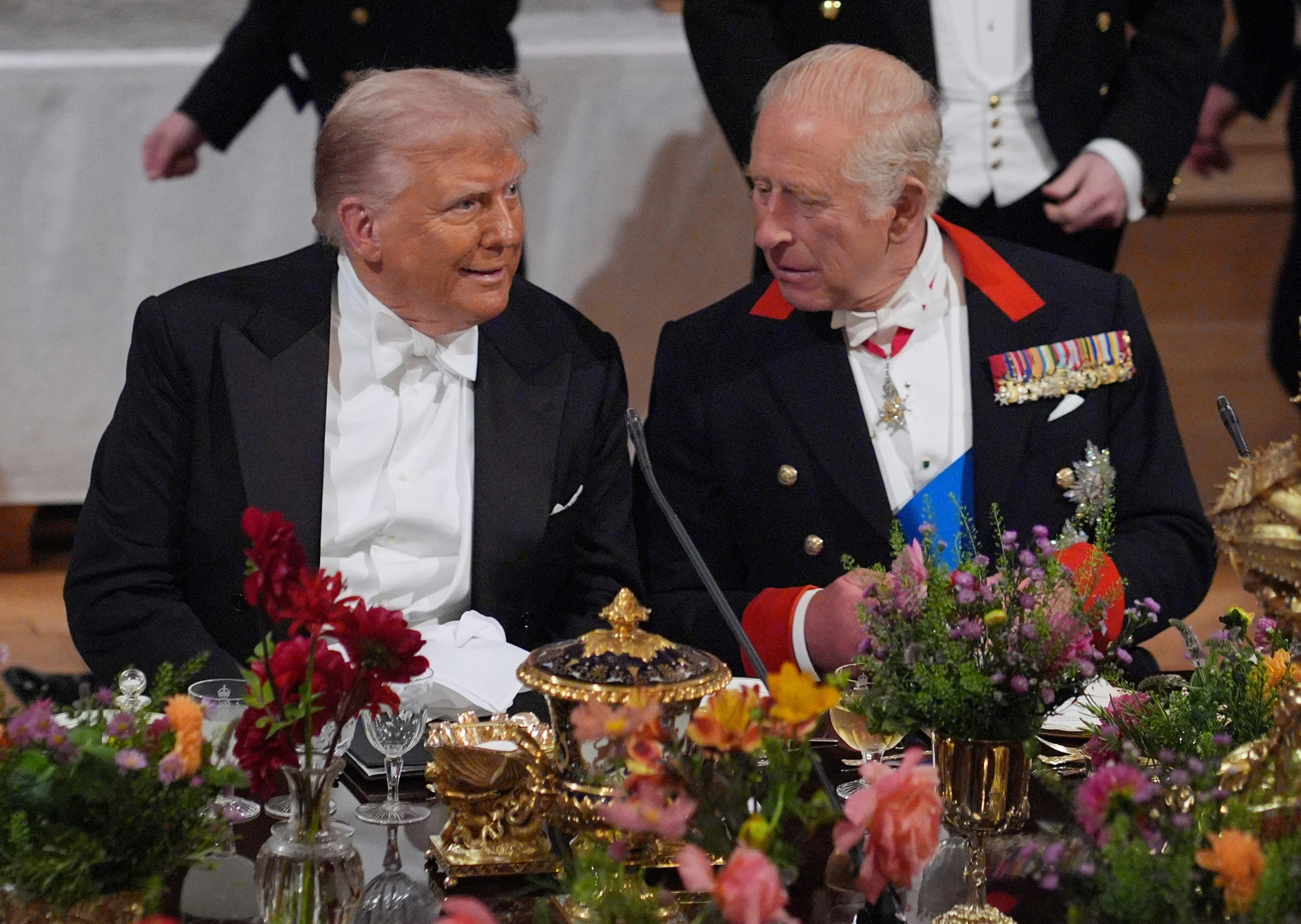 Donald Trump and Charles III gala dinner